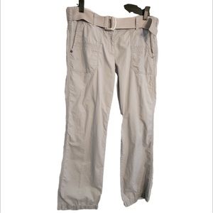 Ann Taylor Loft Size 6 Gray Cargo Pants